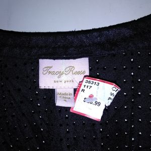 Dotted sheer felt top